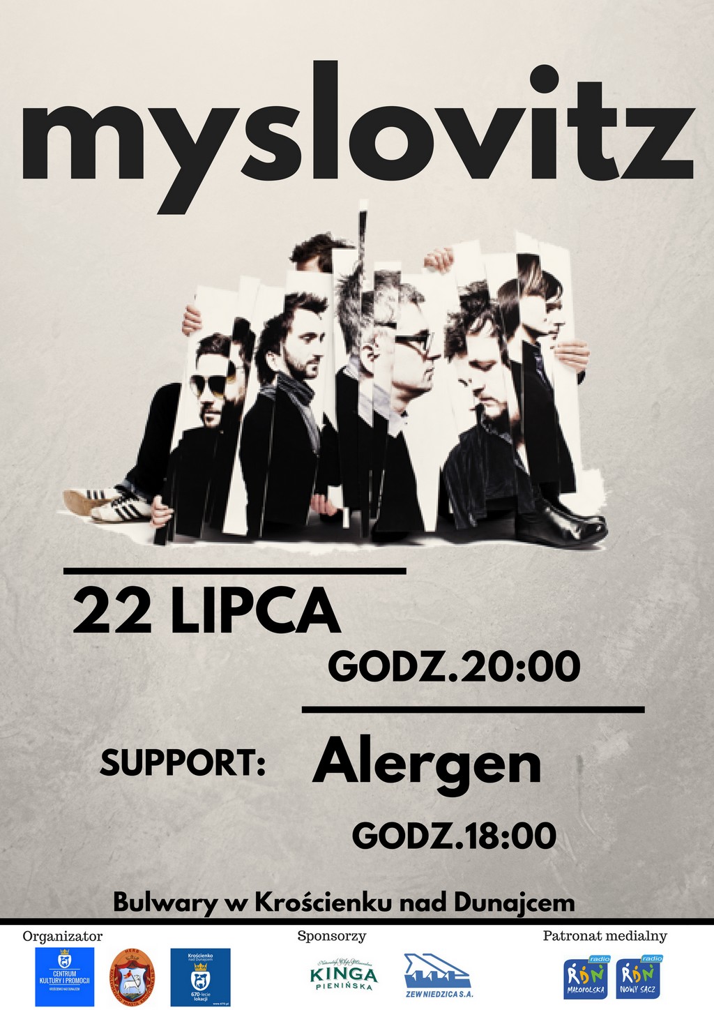 Myslovitz - Zapraszamy na koncert Krościenko 22.07.2018