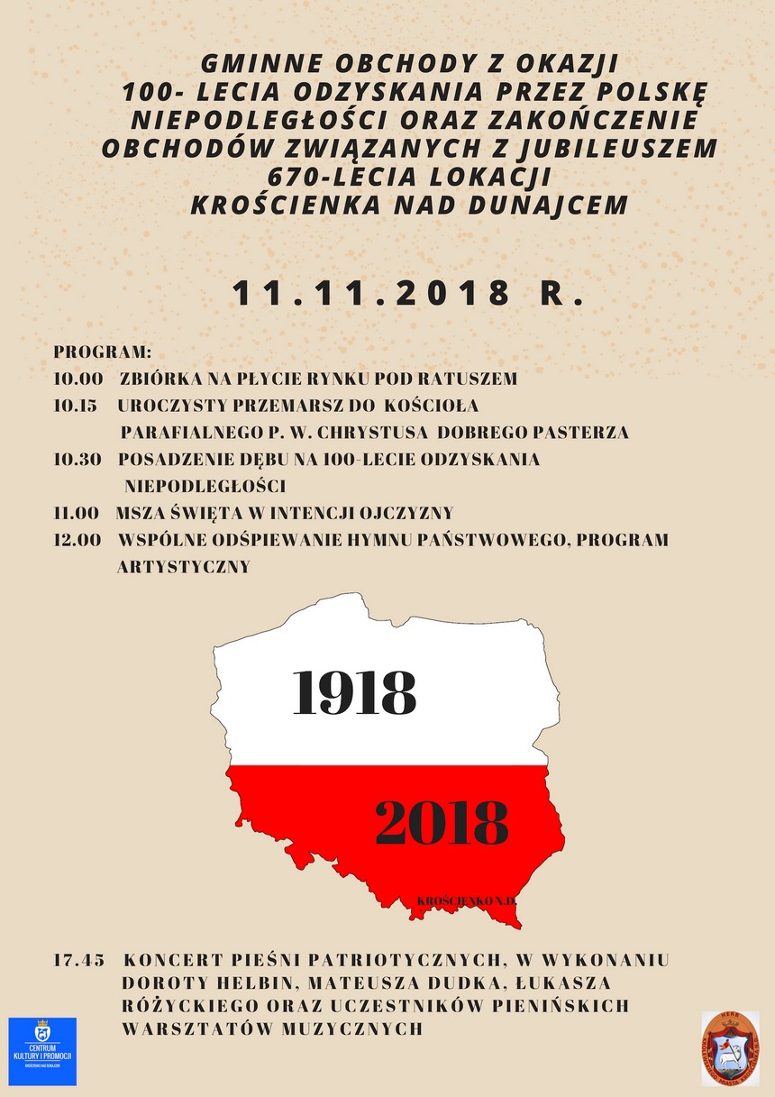 Gminne Obchody 100 - lecia Odzyskania Niepodległości