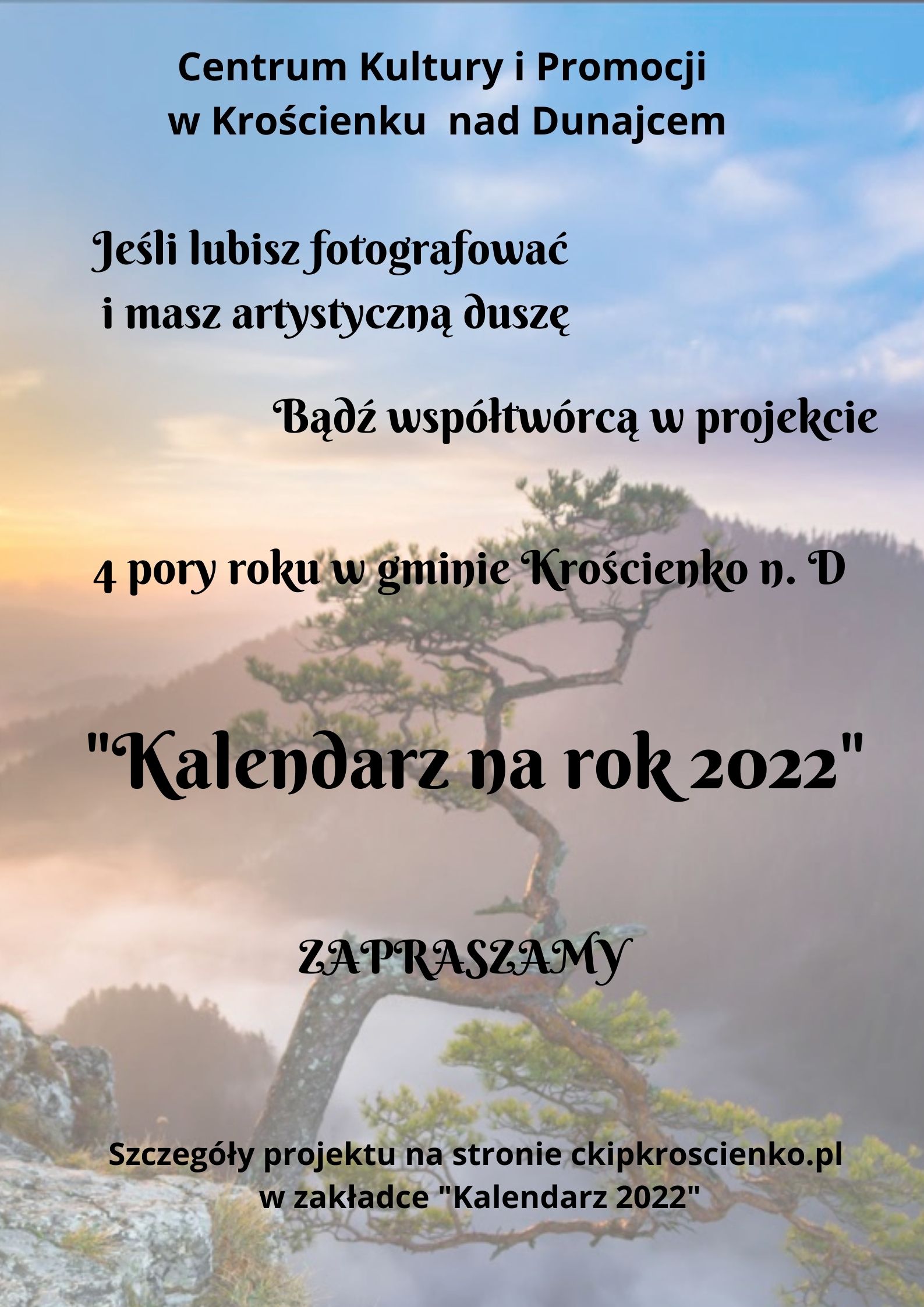 4 pory roku w gminie Krościenko "Kalendarz na rok 2022"