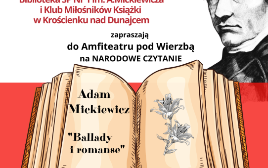 "Ballady i romanse" Adama Mickiewicza -Narodowe czytanie